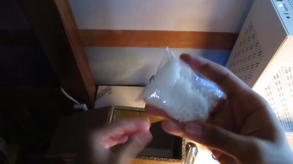 Sachet of sea salt